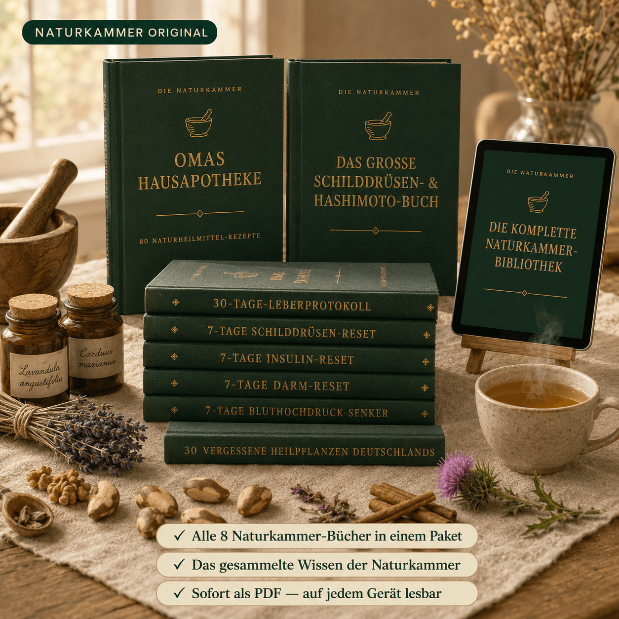 Die komplette Naturkammer-Bibliothek – alle 8 Bücher