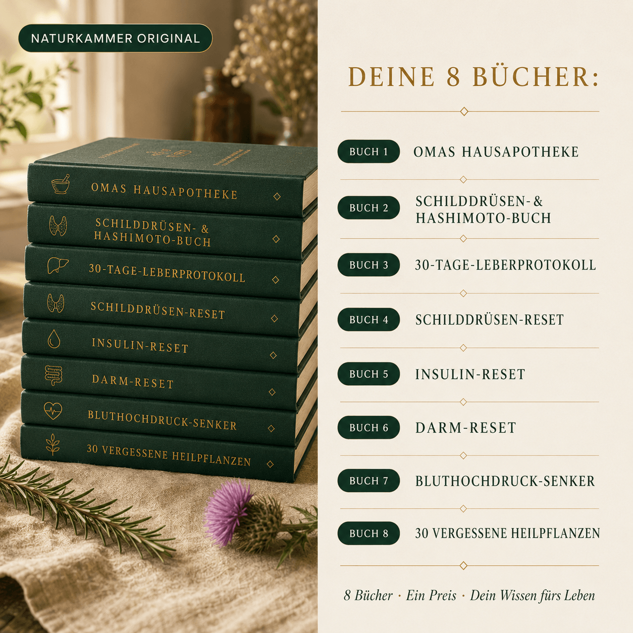 Die komplette Naturkammer-Bibliothek – alle 8 Bücher