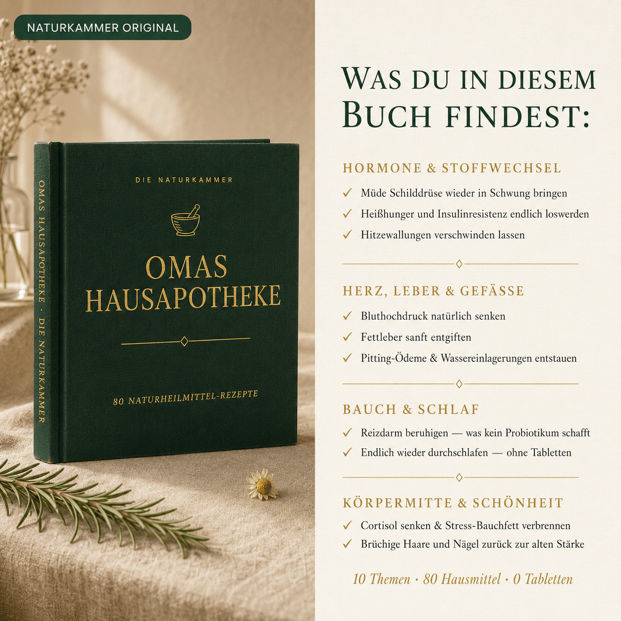 Omas Hausapotheke mit 80 Naturheilmittel-Rezepte